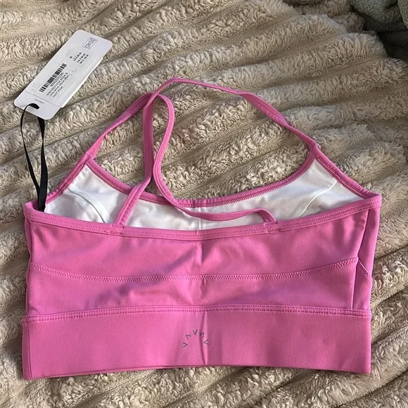NWT VARLEY Bubblegum Pink Sports Bra - Picture 4 of 7